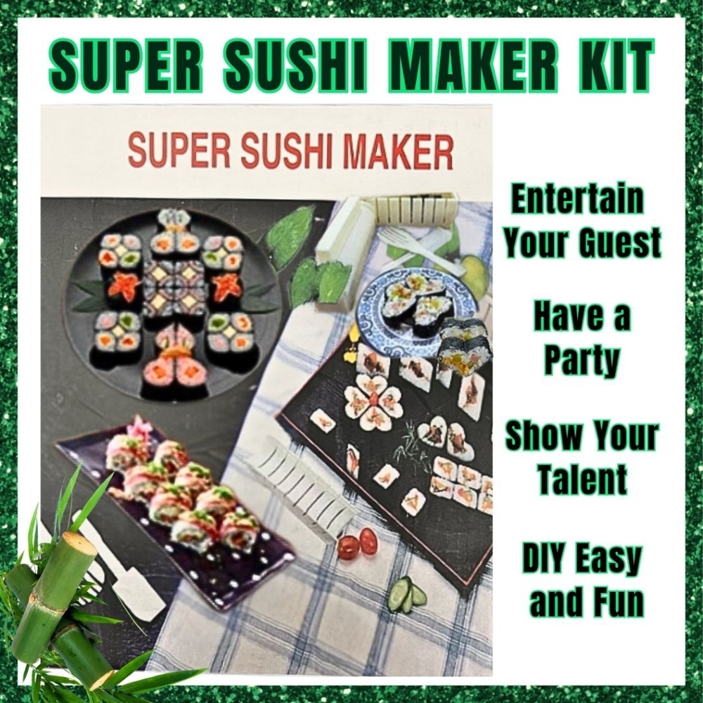 SUPER SUSHI MAKING Miracle Molding Kit DIY Party New In Box Gourmet Fun